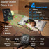 Desk Fan, 3000mAH Rechargeable Battery Powered Ultra Quiet 4 Speed 5in 225° Rotated Mini and with USB for Desk Top/Office Strong Airflow Easy Clea...