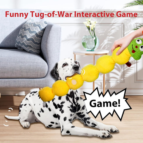 Gigwi Interactive Dog Puzzle Toys, Squeaky Dog Toys for Small Medium Large Dogs, Durable Treat Dispensing Dog Enrichment Toys, Snuffle Toy Plush P...