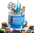 9 Pack Shark Cake Topper Shark Figurines Decoration for Kids Baby Shower Ocean Theme Birthday Party...