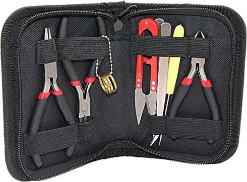 NIUPIKA Jewelry Pliers Set Jeweler Making Pliers Kit with Needle Nose Plier Round Nose Plier Wire Cutter Plier for Jewelry Making Supplies Wire Wr...