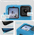 FitStill Blue Silicone Sleeve Case for Go Pro Hero 11 Hero 10 Hero 9 Black, Battery Side Cover&Screen Protectors&Lens Caps&Lanyard for Go Pro Hero...
