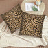 Leopard Skin Wild Animal Print Throw Pillow Cover Set of 2 Decorative Square Pillowcase Throw Cushion Case for Bedroom, Living Room, Sofa, Couch a...