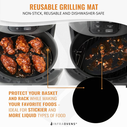 Unbleached Air Fryer Parchment Paper Compatible with Chefman, Cozyna, Gourmia, Gowise + more - 6.7 inch Perforated Pre-Cut Round Paper Liner Sheet...