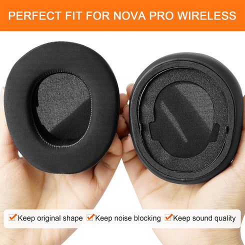 GVOEARS Nova Pro Wireless Earpads - Cooling Gel Replacement Ear Cups Cushion for Steelseries Arctis Nova Pro Wireless Headphones for PC & PlayStat...