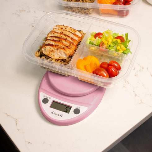 Escali Primo Digital Food Scale Multi-Functional Kitchen Scale and Baking Scale for Precise Weight Measuring and Portion Control, 8.5 x 6 x 1.5 in...