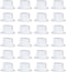 Beistle 66625 24-Piece Plastic Toppers, White...