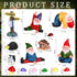 Jetec Gnomes Fairy Resin Statues Miniature Garden Accessories Mini Dwarf Figurine Fairy Miniature Ornament DIY Kit Micro Landscape Ornaments for O...