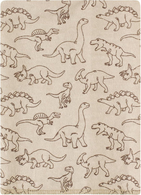 Hudson Baby Unisex Baby Cotton Flannel Burp Cloths Bundle, Dinosaur Adventures, One Size...