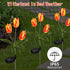 Tulips Solar Garden Lights,2 Pack Solar Tulips Lights Outdoor Garden Decor Warm White LED Solar Flower Lights Waterproof Solar Stake Lights for Ga...