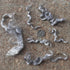Real Mohair Locks. Hand Dyed Wool Fiber for Rooting, Felting, Blending, Spinning, Wallhangings and Embellishments. Silver, 1 Ounce (28g)......