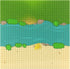 Feleph Classic Baseplate with River and Grassland Pattern Base Plates for Building Blocks 10 x 10 Inches Compatible with Major Brands...