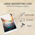 MAGDEPO 2X Large Area Magnifying Sheet Rigid Acrylic Full Page 10.5" X 7.8" with Card Size Magnifier for Reading Books, Maps, Newspapers, DIY Sola...