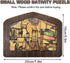 Nativity Puzzle, Wooden Jesus Puzzle Statue, Wood Burned Design, Nativity Set, Home Educational Wooden Puzzles Birthday Gifts, Sculpture Decor for...