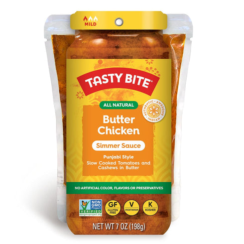 Tasty Bite Punjabi Style Butter Chicken Simmer Sauce, 7-Ounce 5-Pack, 3-4 Servings, Vegetarian, Tomatoes & Cashews in Butter...