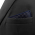 S&W SHLAX&WING Men Tie Necktie Dark Blue Navy Dot Extra Long Matching Pocket Square...