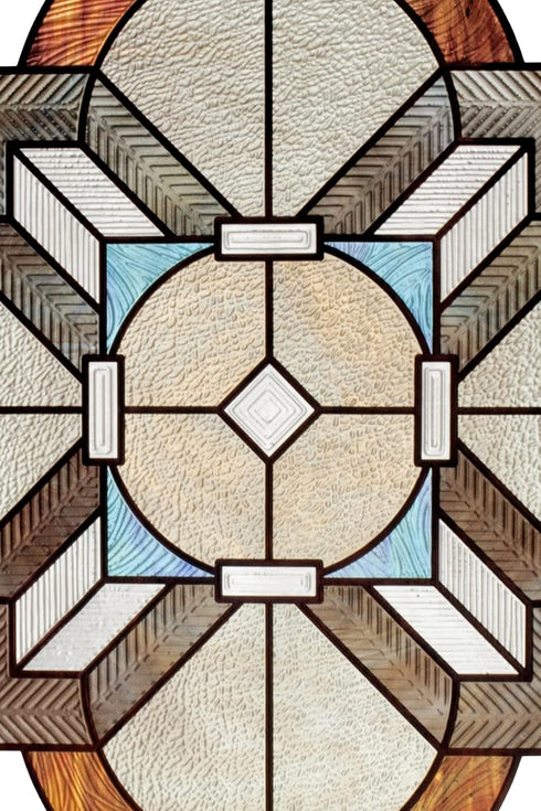 Artscape Newport Amber Accent | Decorative Window Film with Stained Glass Pattern | Non-Adhesive & UV Protection | Easy to Apply & Removable | 12 ...
