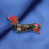 Bonsny Enamel Alloy Sweet Dachshund Dog Brooches Pin Jewelry For Women Girls Novelty Gift Charms...