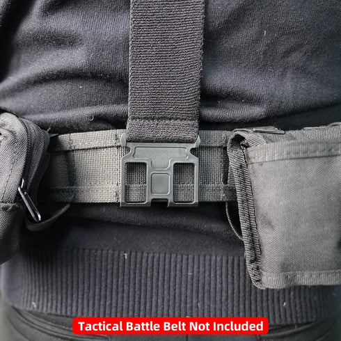 MELOTOUGH Belt Clip Suspenders with Fully Elastic with Hook End Non-Metal Plastic Clip Suspenders...