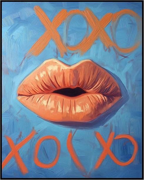 Posterizer 1 pcs-xoxo cute flirty poster-Valentine's day inspired art -1-Romantic Art-Holiday Poster Collection-Gift for Couples boyfriend girlfri...