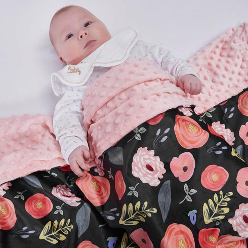 Baby Blanket for Boys Girls Super Soft Blanket,Fluffy Warm Lightweight Baby Receiving Blankets,Double Layer with Dotted Backing for Toddler Nurser...