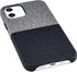Dockem Luxe M1 Card Case for iPhone 12 & 12 Pro: Slim Canvas-Style Synthetic Leather Wallet Case with Built-in Metal Plate for Magnetic Mounting a...