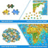1000 Piece Puzzle for Adults Mini Puzzle Animals of The World Jigsaw Puzzles for Adults Animal Map Wooden Puzzle for Adults Teens Kids Gift 1000 P...