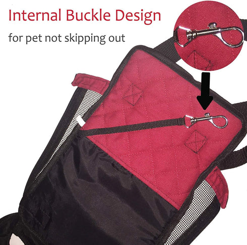 Legs Out Front Dog Carrier Hands-Free Pet Backpack (Small)...