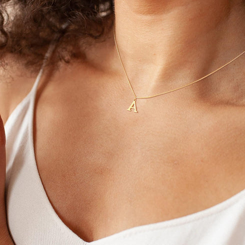 Foxgirl Gold Initial Necklaces for Women, Dainty Gold Letter Necklace Tiny A-Z Pendant Choker Necklace Trendy Cute Personalized Monogram Name Neck...