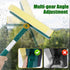 Window Squeegee for Home, 2 in 1 Window Cleaner Sponge and Dual Side Blade Rubber, Window Squeegee Cleaning Tool with 8’’ Pole for Windows, Glass ...