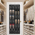 Over The Door Shoe Organizer - Space Saving Shoe Rack for Closet Door with 24 Pockets and Hook, Shoe Holder Back of Door Organizers for Shoes, Han...