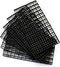ALEGI Aquarium Fish Tank Divider Plastic Egg Crate Aquarium Filter Bottom Tray Plastic Grid (S 6pcs Black)...