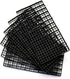 ALEGI Aquarium Fish Tank Divider Plastic Egg Crate Aquarium Filter Bottom Tray Plastic Grid (S 6pcs Black)...