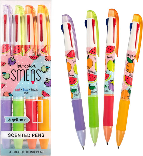 Tri-Color Smens- Scented Pens, 4 Count...