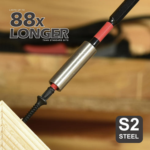 Anti-slip Hex Impact Tough Magnetic Screwdriver Bits Set 2 in. PH1/PH2/PH3 Insert Driver Bits,40Pack 1/4 Inch Hex Shank Phillips Cross Screwdriver...