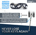 Key Organizer Keychain Smart Compact Key Holder for 8 Keys - Fully Assembled & Easy to Use Black...