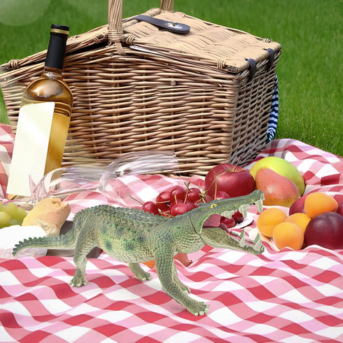 9 Inch Alligator Toy Figure Large Realistic Crocodile Action Figures Alligator Party Favors Crocodiles Cake Toppers for Kids Toddler...