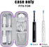 Toothbrush Hard Travel Case Compatible with Philips Sonicare Protectiveclean 4100,5100,6100,6500 Fits for Oral-B Pro 1000,1500,2000,3000,3500 Elec...