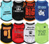8 Pieces Dog Shirts Pet Printed Clothes with Funny Letters Summer Pet T Shirts Cool Puppy Shirts Breathable Dog Outfit Soft Dog Sweatshirt for Pet...