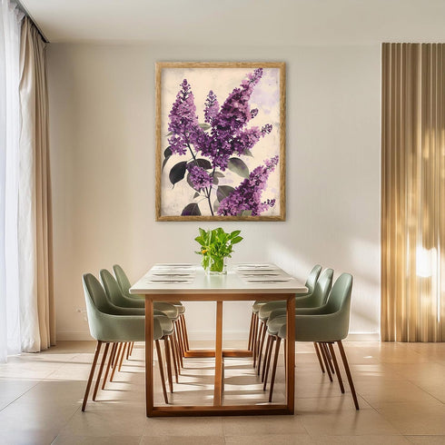 Posterizer 1 pcs-unique purple flowers-girly decor-Floral & Botanical Art-Abstract & Modern Art-Decor for Home & Office- UNFRAMED Wall Art...