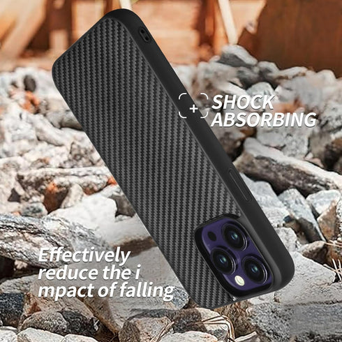 Case for iPhone 14 Pro Max Case, Glass Carbon Fiber iPhone Case for iPhone 14 Pro Max 6.7inch, Light Carbon Fiber Shockproof Slim 14 Pro Max Phone...