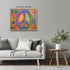 Posterizer 1 pcs- psychedelic funky hippie colorful peace sign 2-Fantasy & Fiction Art-Retro Art- Living Room Bedroom Decor- unframed wall art...