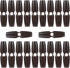 Wood Toggle Buttons 20pcs Horn Toggle Dark Brown Wooden Buttons for Sewing Craft Sew- On Toggles Closure for Sewing Clothing Craft DIY Accessories...