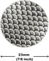 Bezelry 10 Pieces Dragon Scales Metal Shank Buttons. 23mm (7/8 inch) (Antique Silver)...