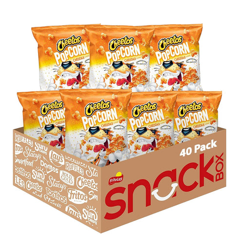 Cheetos Popcorn, Cheddar, 0.625 Ounce (Pack of 40)...