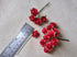 100 pcs mini paper flowers red color 18 mm mulberry paper flower scrapbooking wedding card supplies embellishment mini paper roses for crafts...
