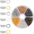 1200pcs Mixed 6 Colors Jump Rings Jewelry Making Supplies Open Jump Rings 5mm(0.2 inch) 21 Gauge Jump Ring for DIY Bracelet Earrings Necklace Jewe...