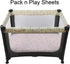 Pack n Play Playard Fitted Sheets 2 Pack Set for Baby Girl Soft Stretchy Jersey Knit Portable Mini Crib Mattress Cover, Pink Floral...