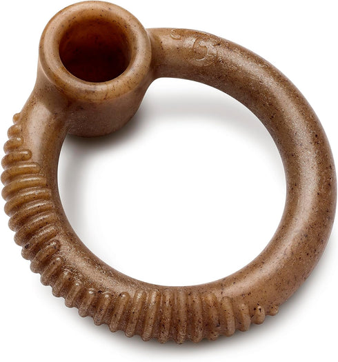 Benebone Ring Durable Dog Chew Toy for Aggressive Chewers, Real Bacon, Made in USA, Medium...