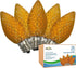 Brite Star LED C7 Replacement Bulbs - Orange 25-Pack, Energy Efficient Perfect Christmas & Outdoor Lighting - E-12 LED Bulb...