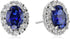 GiveAbay Essentials Sterling Silver White Sapphire Halo Oval Stud Earrings , (previously GiveAbay Collection)...